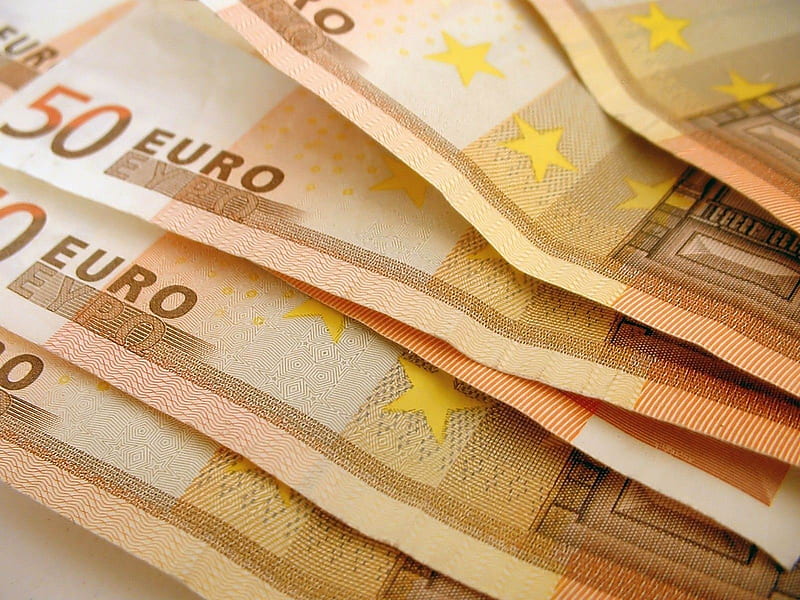 euro money notes-Macro, HD wallpaper