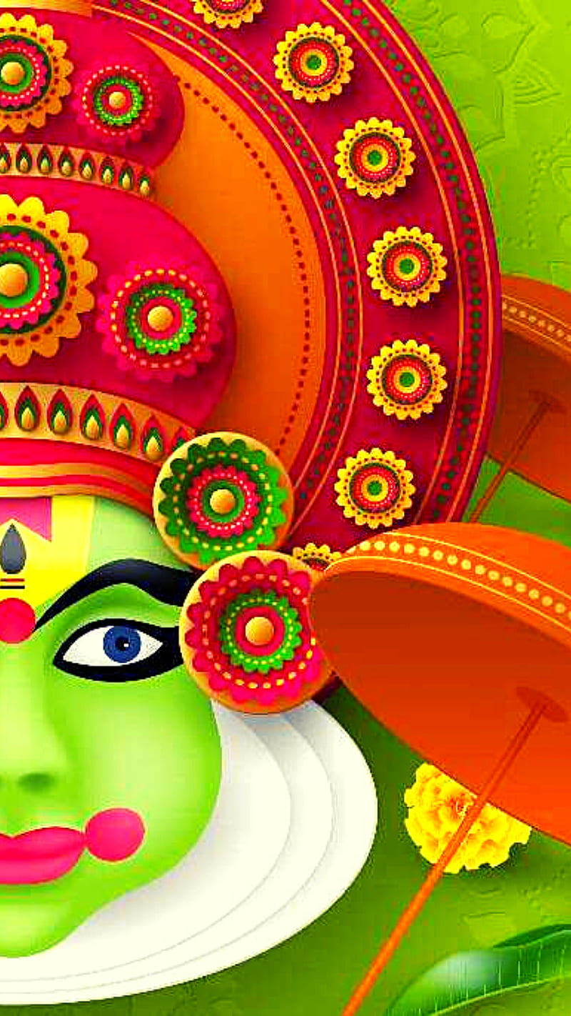 Onam festival, kerala, kathakali, HD phone wallpaper | Peakpx