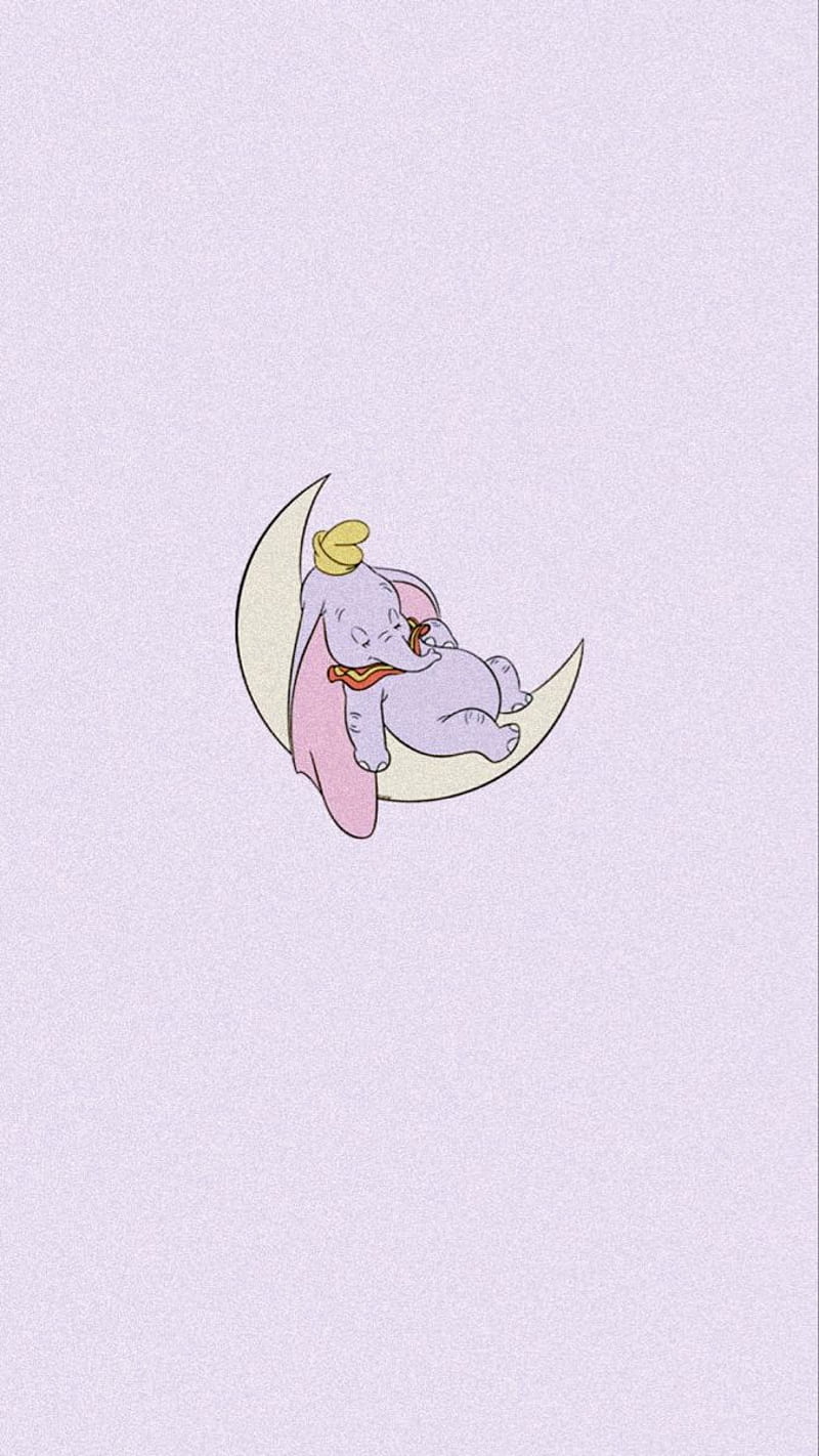 Sleeping Dumbo, Aesthetic Dumbo, HD phone wallpaper