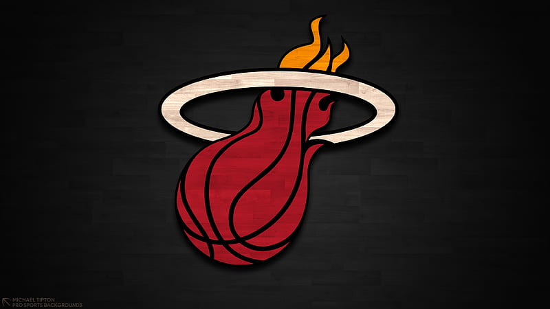 Miami Heat, logo, basketball, emblem, heat, miami, club, nba, sport, team, HD wallpaper
