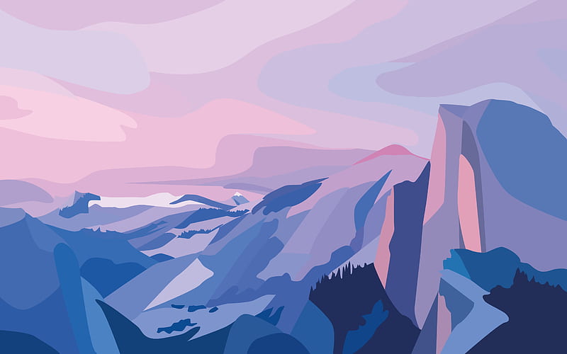 Abstract Mountains, 929, minimal, mountain, nature, peak, pretty, sky, trista hogue, HD wallpaper