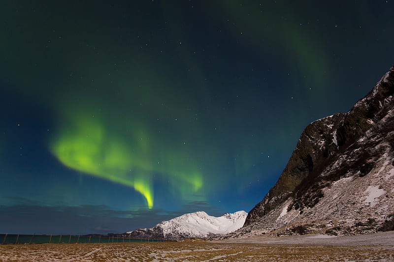 Earth, Aurora Borealis, Iceland, Mountain, HD wallpaper