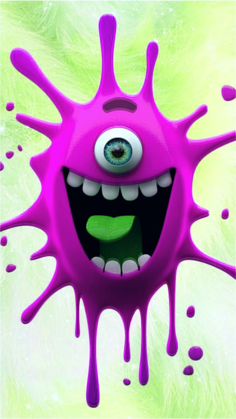 Corona Splat, colorful, monster, splatter, HD phone wallpaper Corona Splat, colorful, monster, splatter, HD phone wallpaper