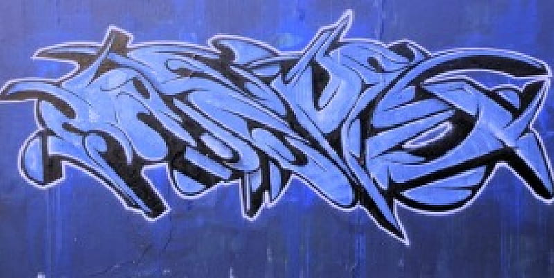 Tag on the wall, tag, colors, name, graffiti, wall, new, color, spray, scene, blue, HD wallpaper