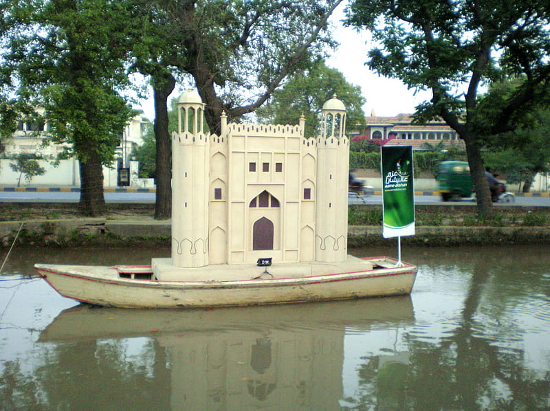 Miniature of Lahore's Shahi qila, minature, architcture, HD wallpaper