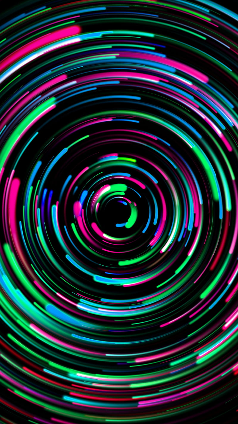 Pop Spin II, Popart, abstract, amoled, circle, colorful, electric, oled, rgb, HD phone wallpaper