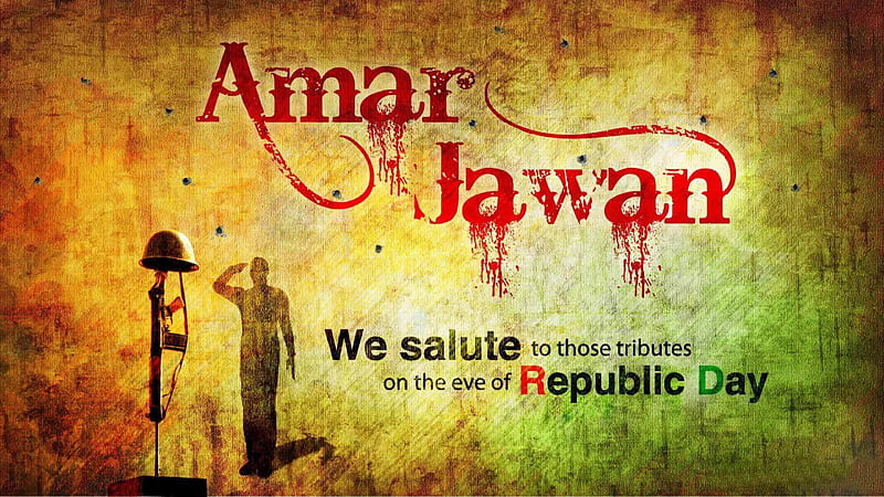 Happy Republic Day Wishes India January 26 Amar Jawan Republic Day, HD wallpaper