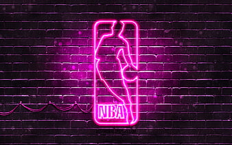 nba neon logo