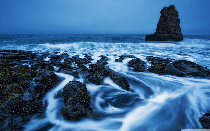 Rocky Ocean Waves, Sea, Oceans, Waves, Rocks, Nature, HD wallpaper ...