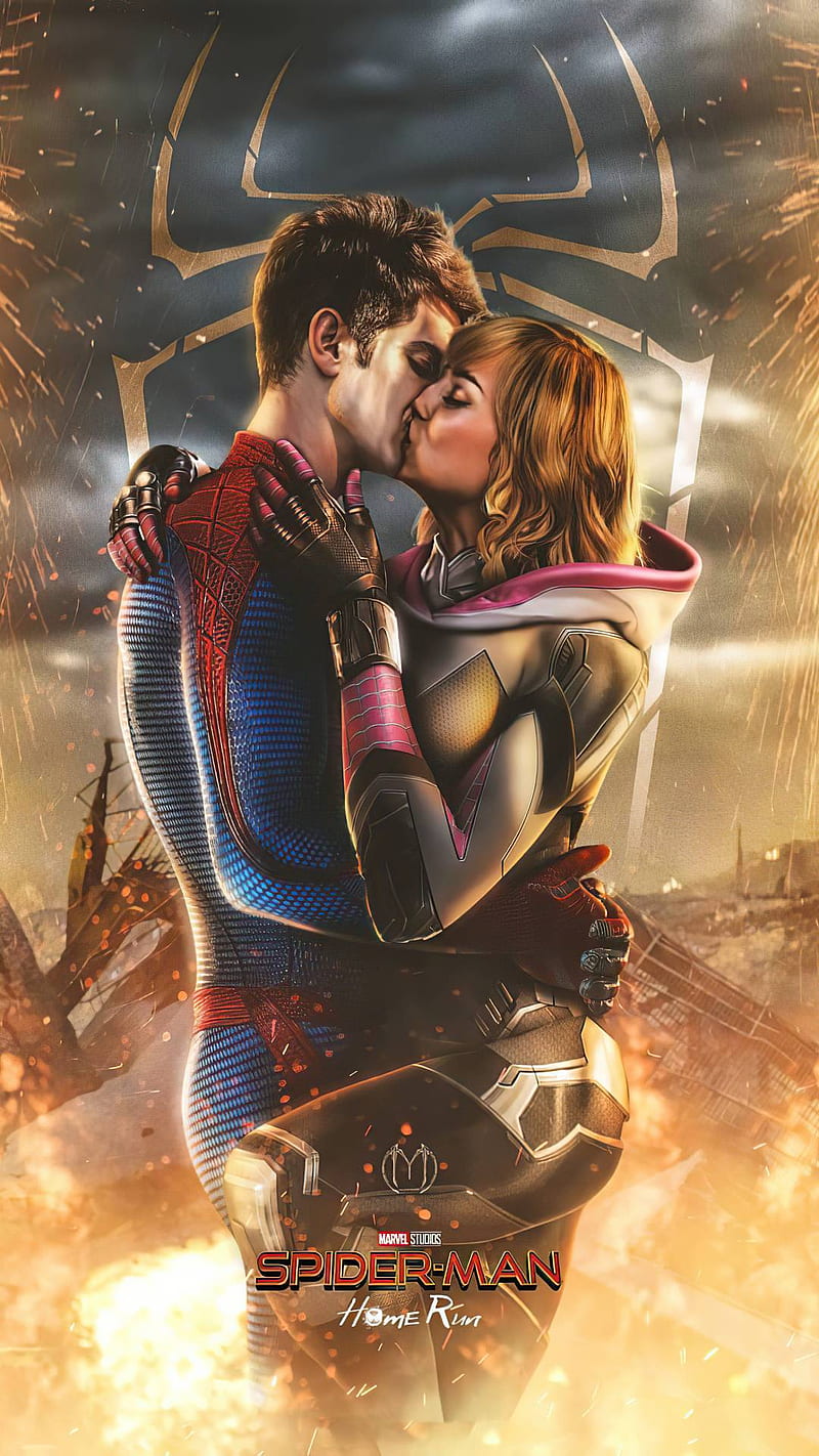 Spiderman And Gwen Stacy Kissing iPhone 7, 6s, 6 Plus, Pixel xl, One Plus  3, HD phone wallpaper | Peakpx