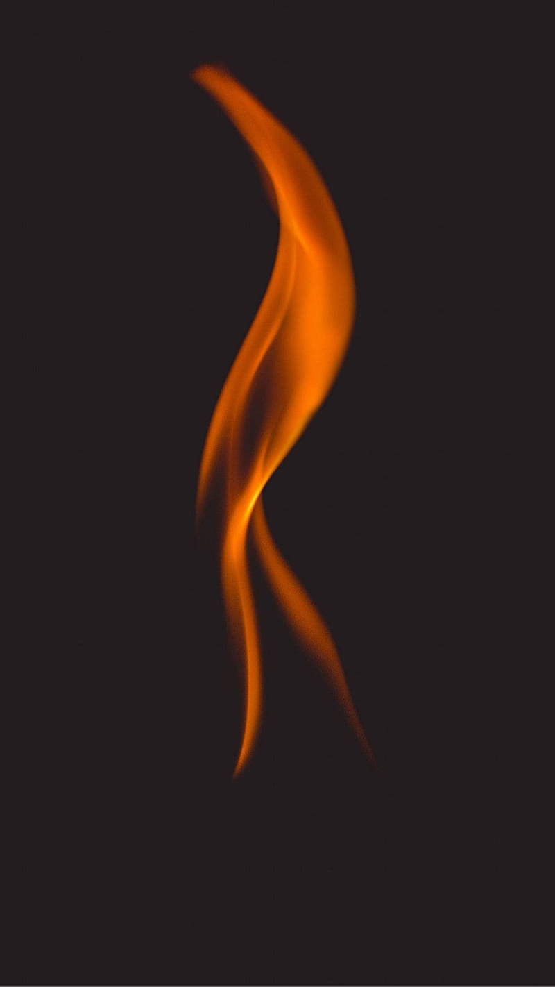 Flame , orange, fire, dark, background, HD phone wallpaper