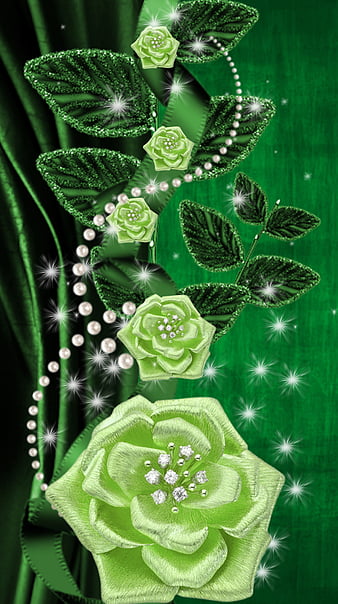 HD a green rose abstract wallpapers | Peakpx