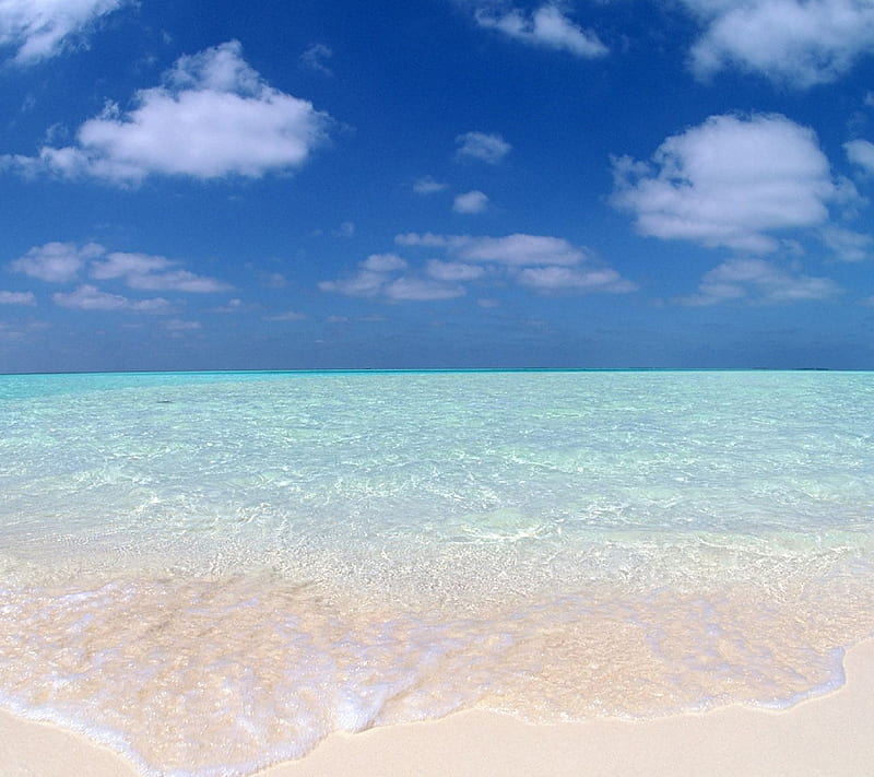 Dreamy Beach, crystal blue beach, dreamy place, golden sand, HD wallpaper