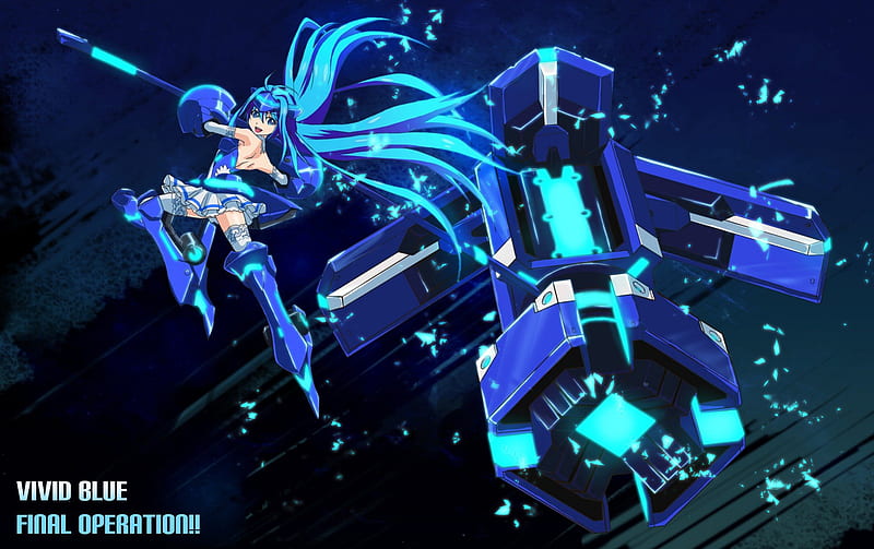 vividblue final operation!!, vividred operation, aoi, anime, akane, HD wallpaper