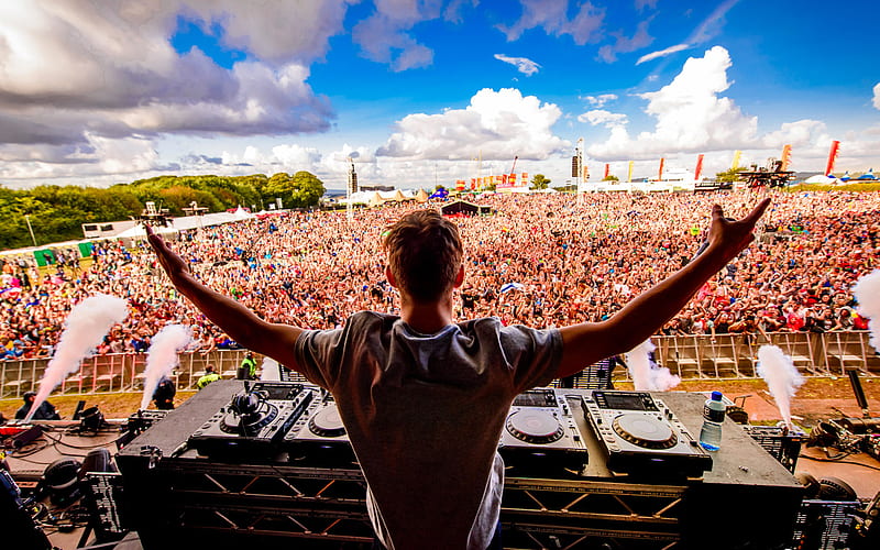 Calvin Harris, Concert, Scottish DJ, musician, DJ mixer, HD wallpaper