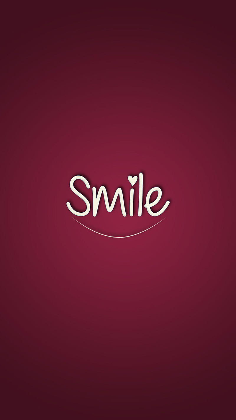 Smile, burgundy, sayings, smiles, HD phone wallpaper | Peakpx