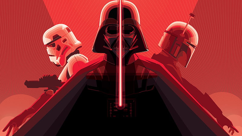 Boba Fett Darth Vader Lightsaber Stormtrooper Boba Fett, HD wallpaper