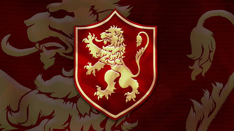 Game of Thrones - The Sigil of House Lannister, house, westeros, game show, fantasy, tv show George R R Martin, Sigil, Targaryen, GoT, essos, fantastic, HBO, Lion, a song of ice and fire, Game of Thrones, thrones, medieval, entertainment, skyphoenixx1, HD wallpaper