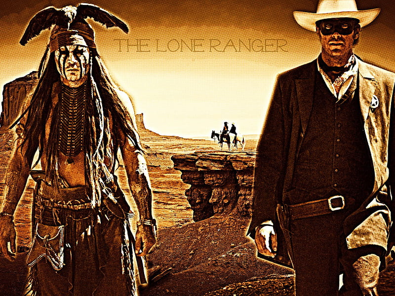The Lone Ranger, Armie Hammer, movie, action, Tonto, Johnny Depp, HD wallpaper