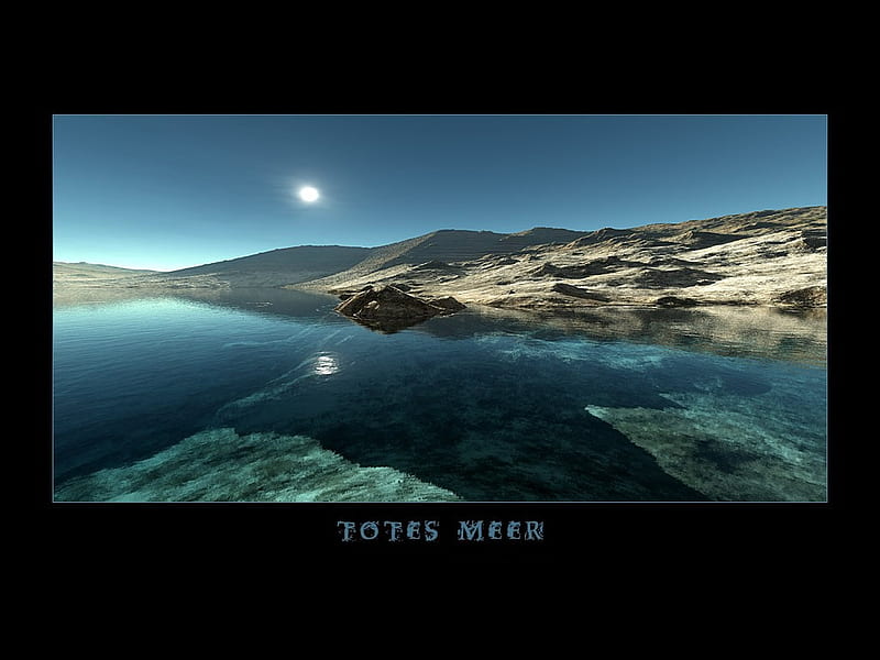 Totes Meer, nature, sun, lake, mountains, HD wallpaper