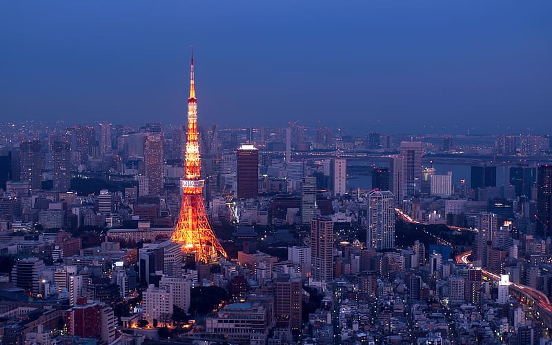 Cities, Japan, Tokyo, , Tokyo Tower, HD wallpaper