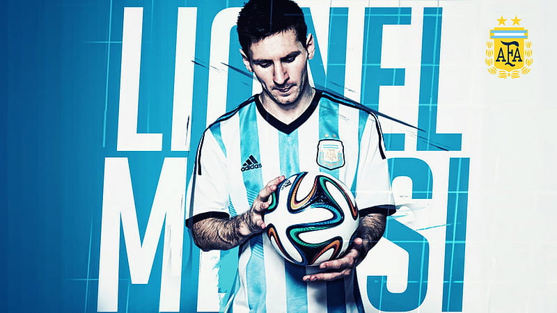Lionel Messi Argentina Is Wearing Blue White Sports Dress Messi, HD wallpaper