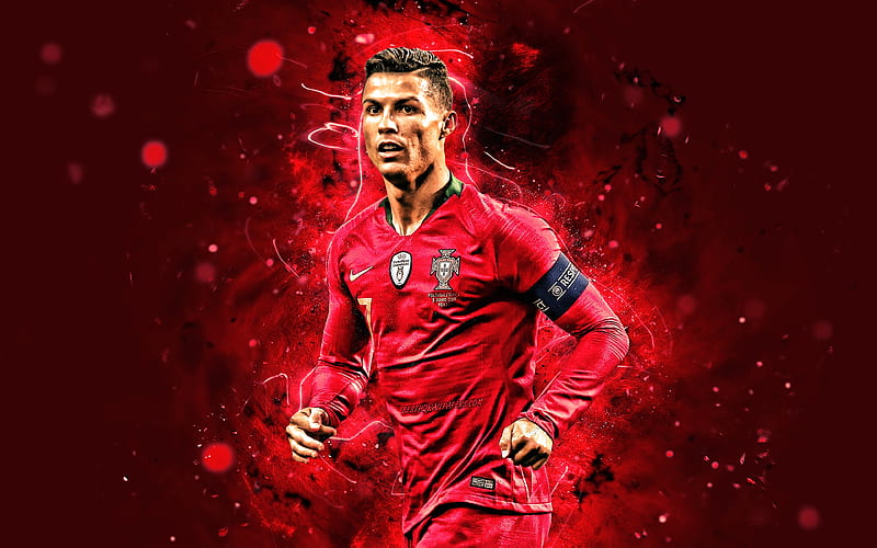CR7, 2019, close-up, Portugal National Team, soccer, Cristiano Ronaldo ...