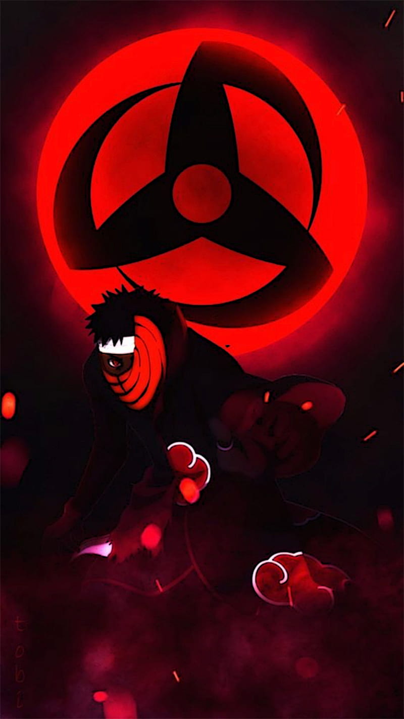 TOBI X OBITO, akatsuki, anime, kakashi, manga, mangekyou, naruto, obito, sharingan, tobi, uchiha, HD phone wallpaper