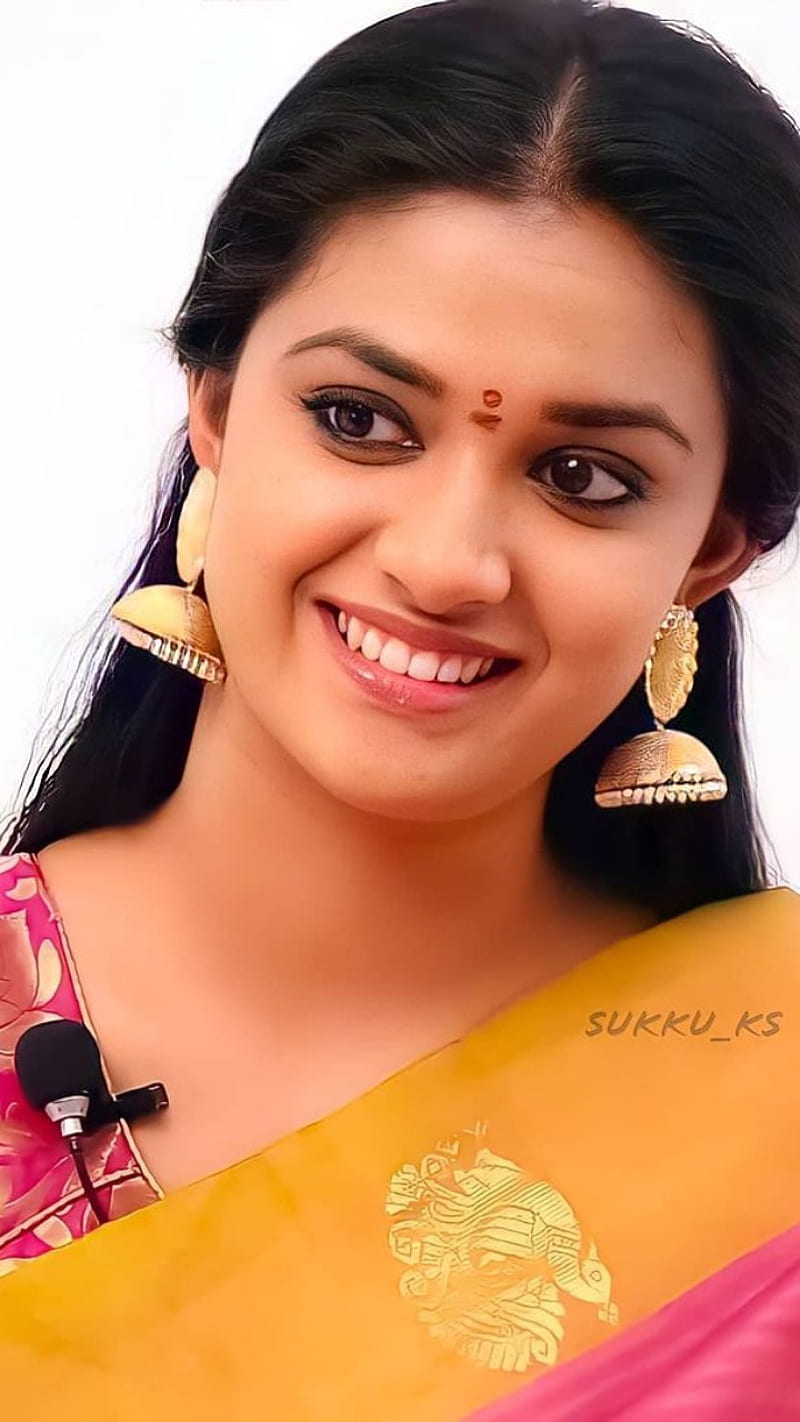 Keerthi Suresh, android, beautiful actress, cute, iphone, smile, tollywood,  tollywood actress, HD phone wallpaper | Peakpx