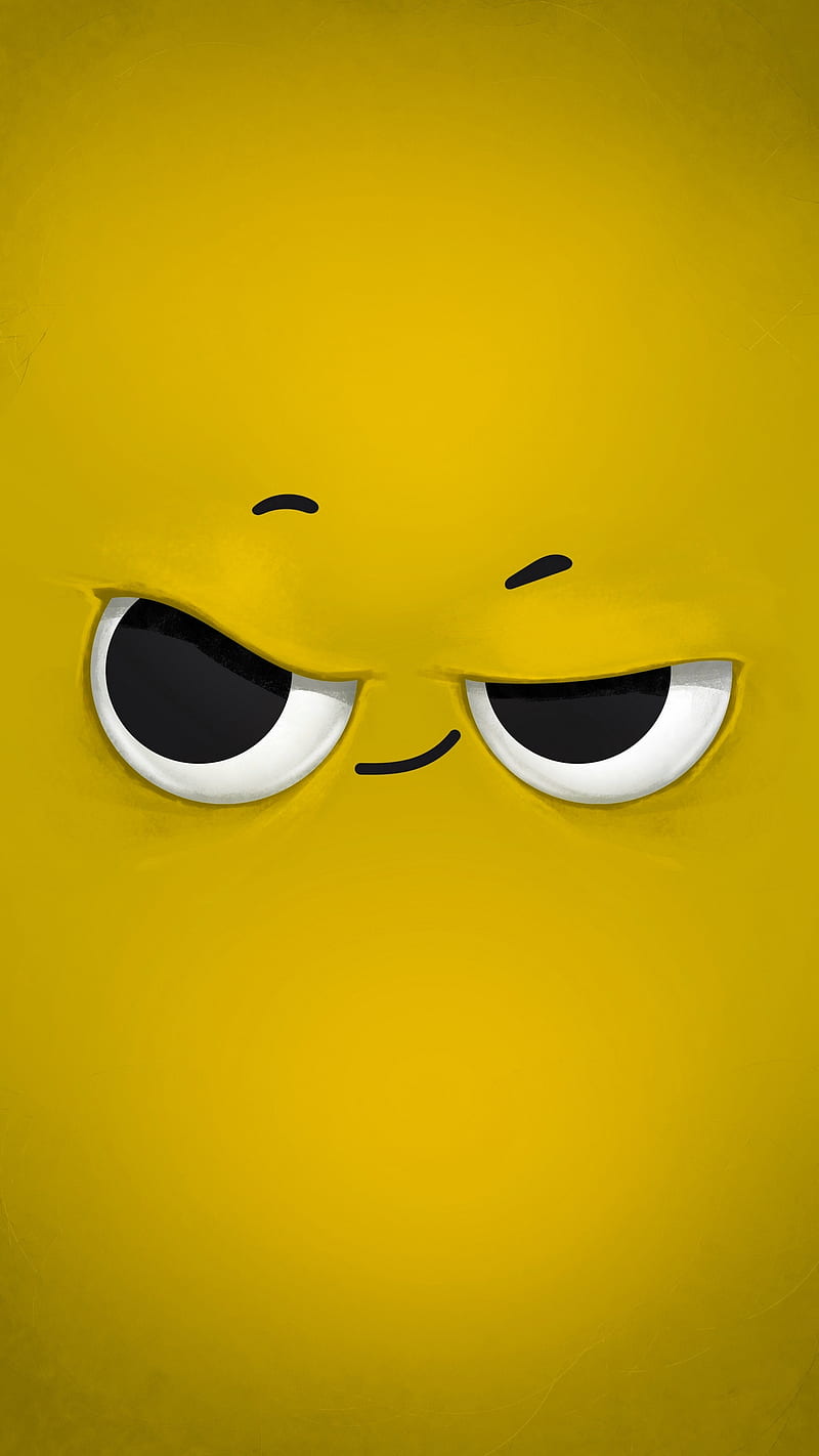 MMMMMMM, cartoon, character, desenho, drawings, eyes, smart, yellow, HD  phone wallpaper | Peakpx