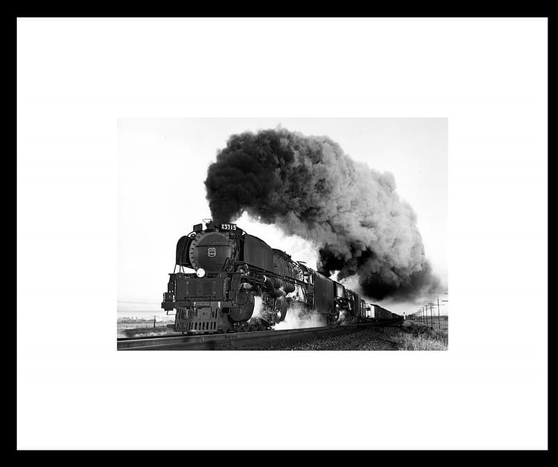 Union Pacific Steam Engine x 2, railroad, steamer, locomotive, train, HD wallpaper