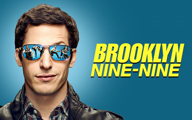 Brooklyn Nine Nine, 2019, American TV series, poster, promotional materials, main character, Jake Peralta, Andy Samberg, HD wallpaper