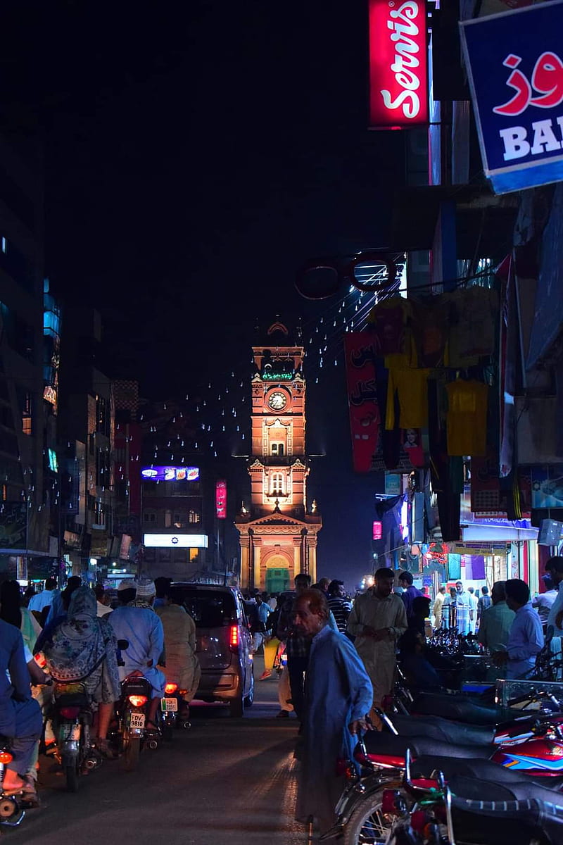 Faisalabad Lyallpur, pakistan, ghanta ghar, clock tower, HD phone wallpaper  | Peakpx