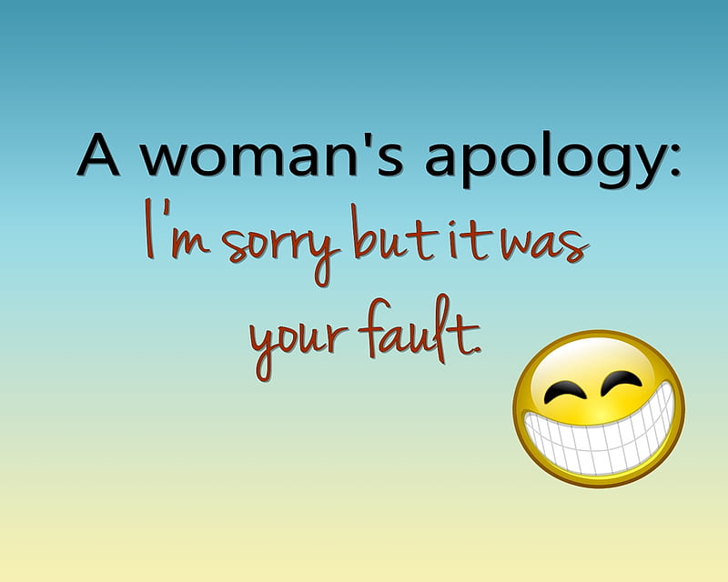 womans apology, apology, cool, fault, new, saying, sorry, woman, HD wallpaper