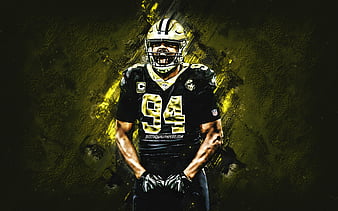 Download wallpapers 4k, Jared Cook, grunge art, NFL, New Orleans Saints,  american football, linebacker, Jared Alan Cook, National Football League,  brown abstract rays, Jared Cook Saints, Jared Cook 4K for desktop free.