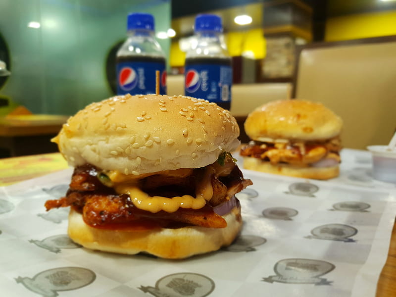 Burger, food, cheese, yummy, fastfood, HD wallpaper