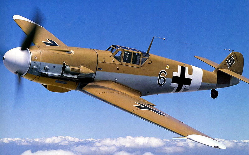 Messerschmitt BF-109, German, WW2, Military, Aircraft, HD wallpaper