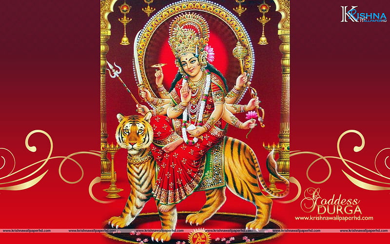 Goddess Durga Krishna God , , Pics And, Jai Maa Durga, HD wallpaper