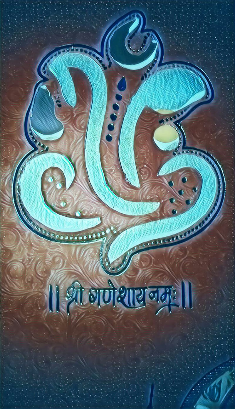 Ganeshay , ganesh, god, lord, namah, shree, HD phone wallpaper