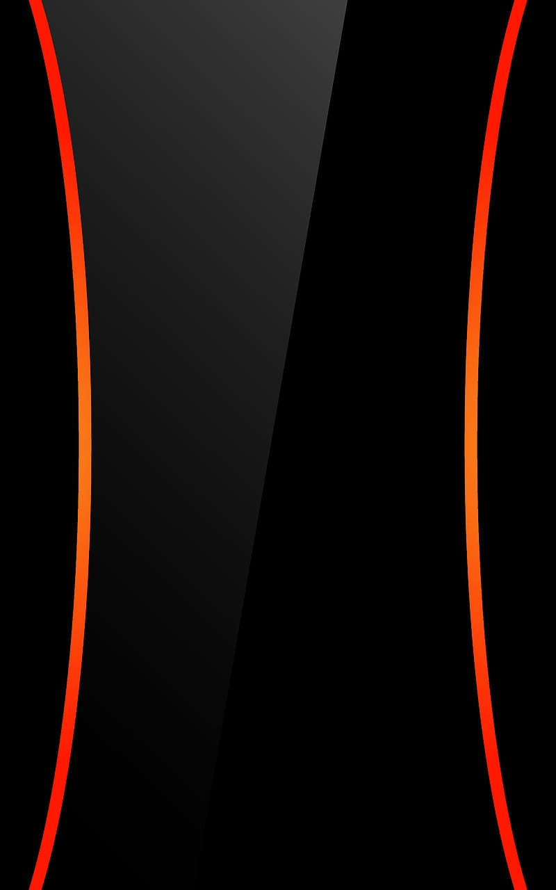 Black 015, glow, orange, red, HD phone wallpaper