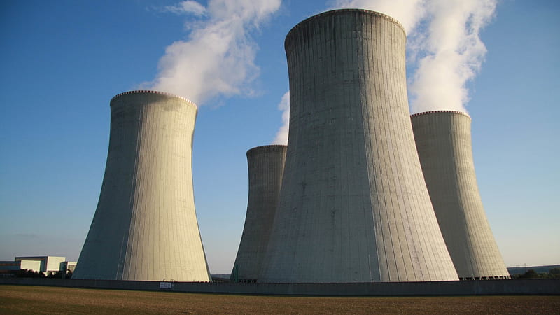 Nuclear Power Plant, Building, Plant, Industrial, Nuclear, Power, HD wallpaper