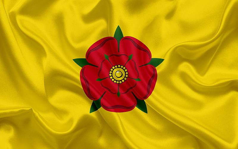 County Lancashire Flag, England, flags of English counties, Flag of Lancashire, British County Flags, silk flag, Lancashire, HD wallpaper