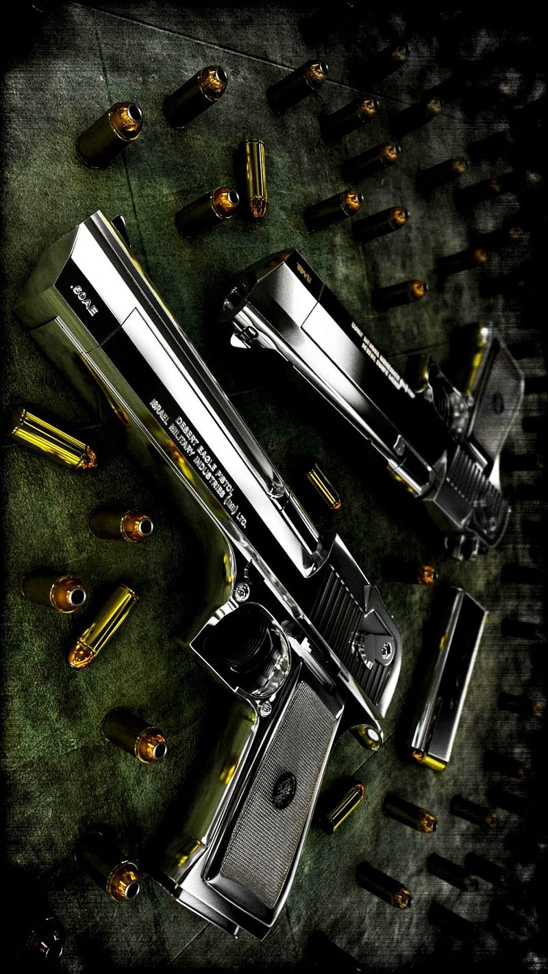 Desert Eagles, action express, bullets, fire arm, guns, weapon, HD phone wallpaper