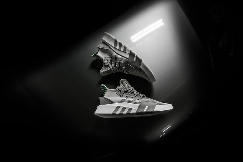 Grayscale pair of adidas shoes, HD wallpaper | Peakpx