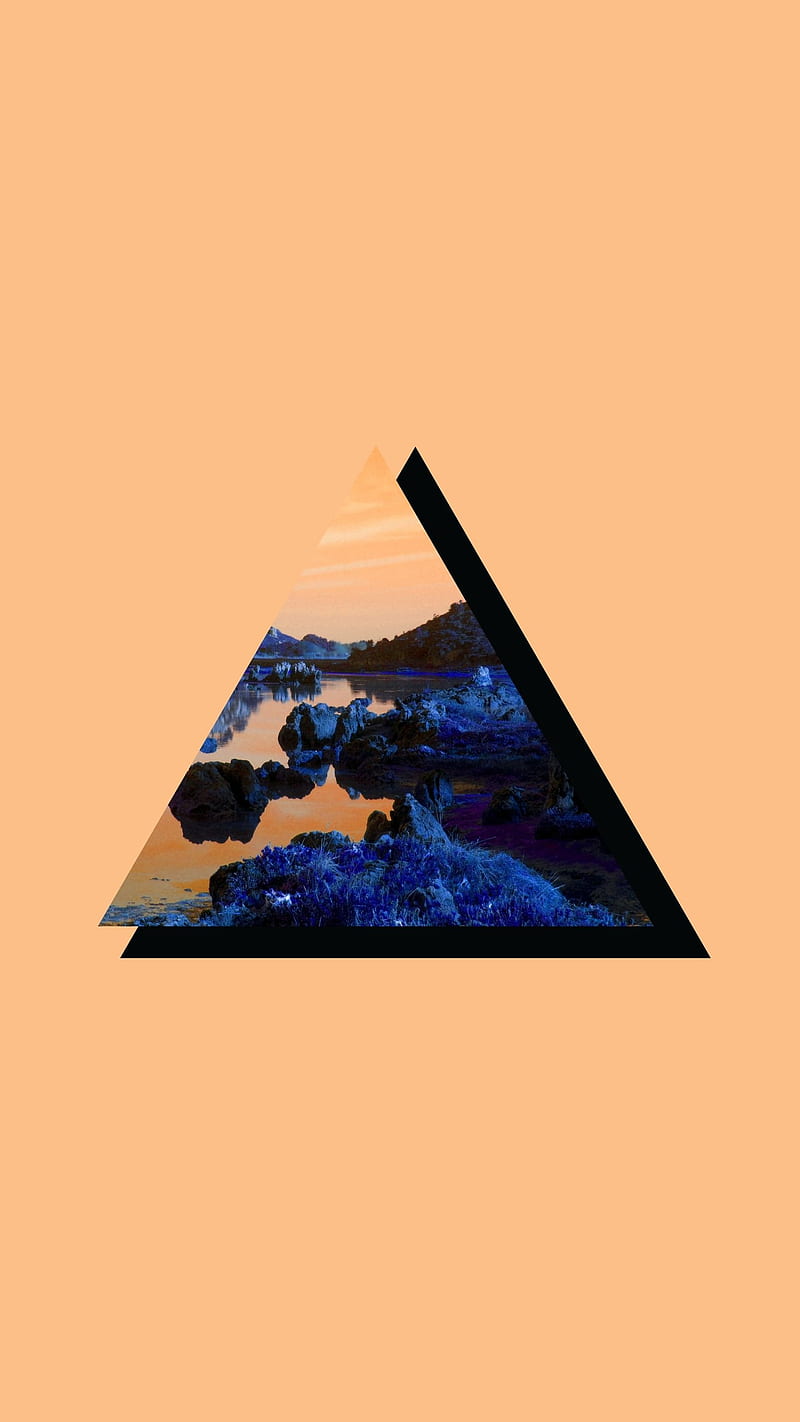 Magical Triangle Art, aesthetic pop art, artsy abstract, cool triangle,  geek I phone, HD phone wallpaper | Peakpx