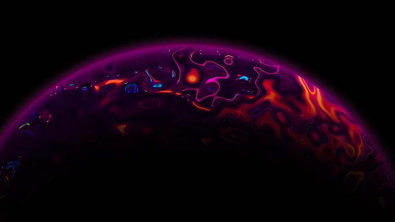 Artistic Purple Planet, HD wallpaper