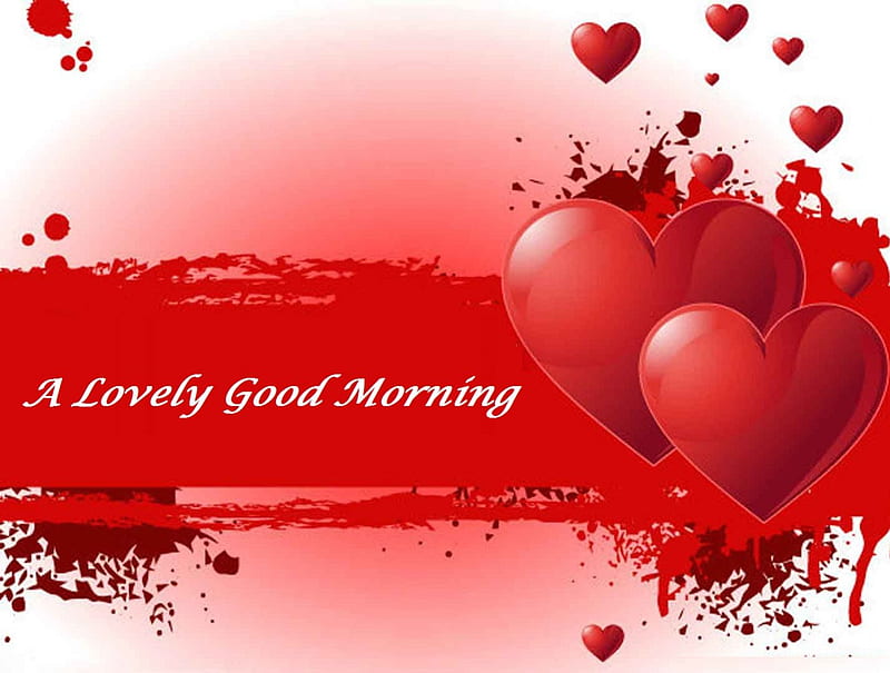 A lovely Good Morning., red, color, corazones, love, HD wallpaper | Peakpx