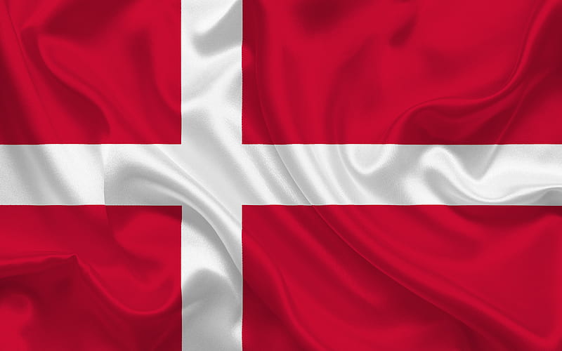 Danish flag, Denmark, Europe, the flag of Denmark, HD wallpaper
