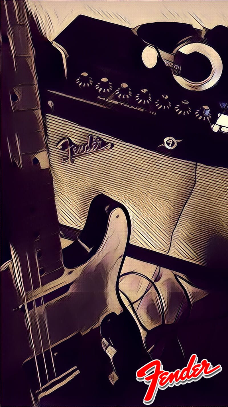 Fender Music, amplifier, fender, guitar, music, HD phone wallpaper