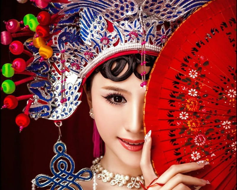 Asian Beauty Red Face Smile Asian Hd Wallpaper Peakpx